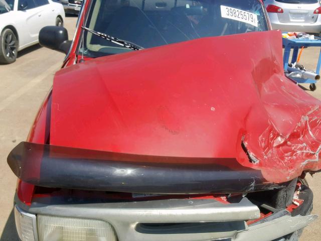 4F4CR16X6VTM31551 - 1997 MAZDA B4000 CAB RED photo 7