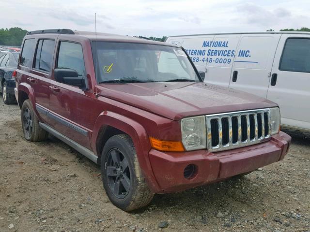 1J8HG48P67C545709 - 2007 JEEP COMMANDER RED photo 1