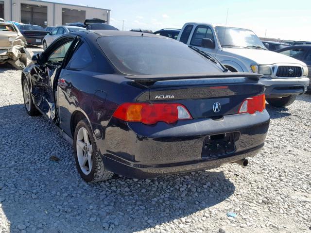 JH4DC53802C010065 - 2002 ACURA RSX BLACK photo 3