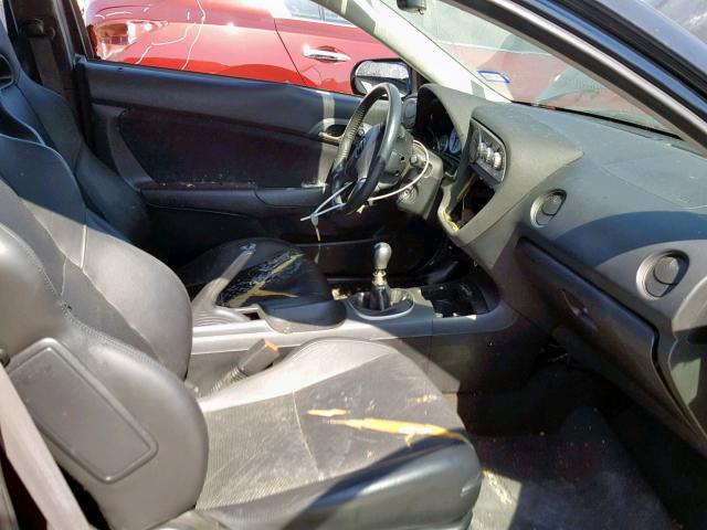 JH4DC53802C010065 - 2002 ACURA RSX BLACK photo 5