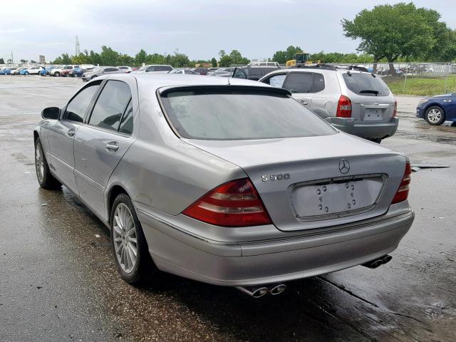 WDBNG75J9YA062416 - 2000 MERCEDES-BENZ S 500 SILVER photo 3