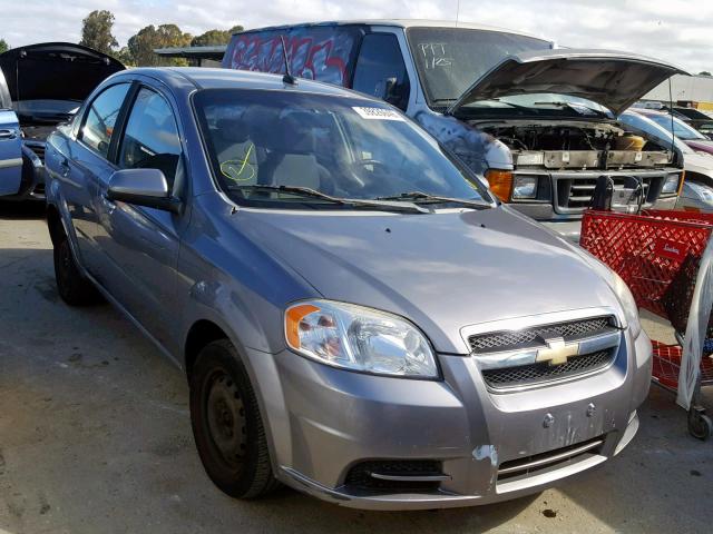 KL1TD5DE3AB064034 - 2010 CHEVROLET AVEO LS GRAY photo 1