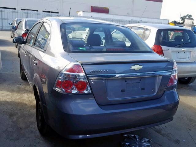 KL1TD5DE3AB064034 - 2010 CHEVROLET AVEO LS GRAY photo 3