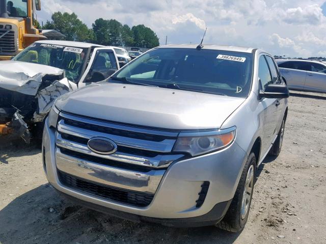 2FMDK3GC2BBB08646 - 2011 FORD EDGE SE SILVER photo 2