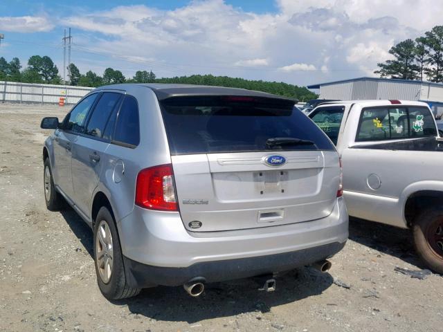 2FMDK3GC2BBB08646 - 2011 FORD EDGE SE SILVER photo 3