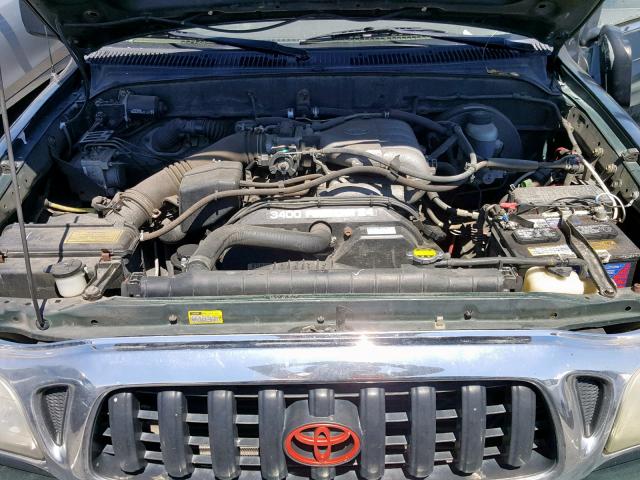 5TESN92N93Z197696 - 2003 TOYOTA TACOMA XTR GREEN photo 7