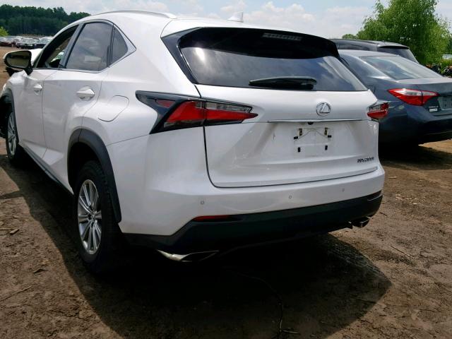 JTJBARBZ3H2113220 - 2017 LEXUS NX 200T BA WHITE photo 3