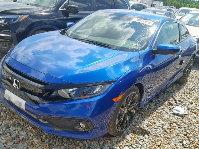 2HGFC4B84KH307232 - 2019 HONDA CIVIC SPOR BLUE photo 2