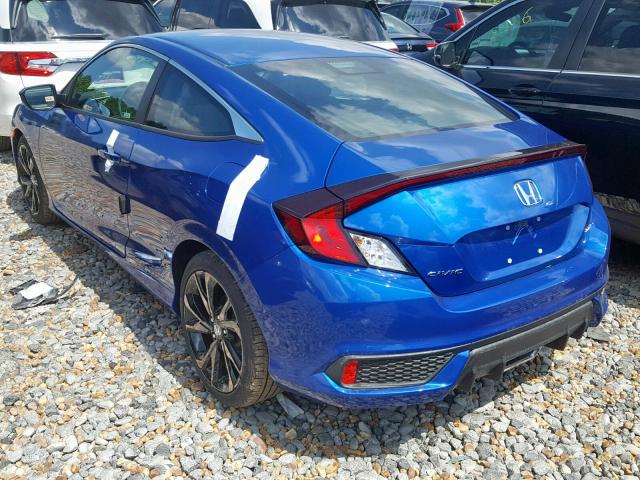 2HGFC4B84KH307232 - 2019 HONDA CIVIC SPOR BLUE photo 3