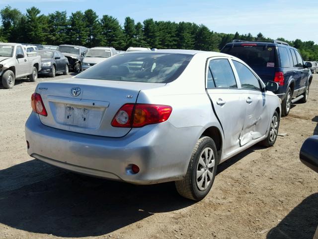 JTDBL40E89J001035 - 2009 TOYOTA COROLLA BA SILVER photo 4