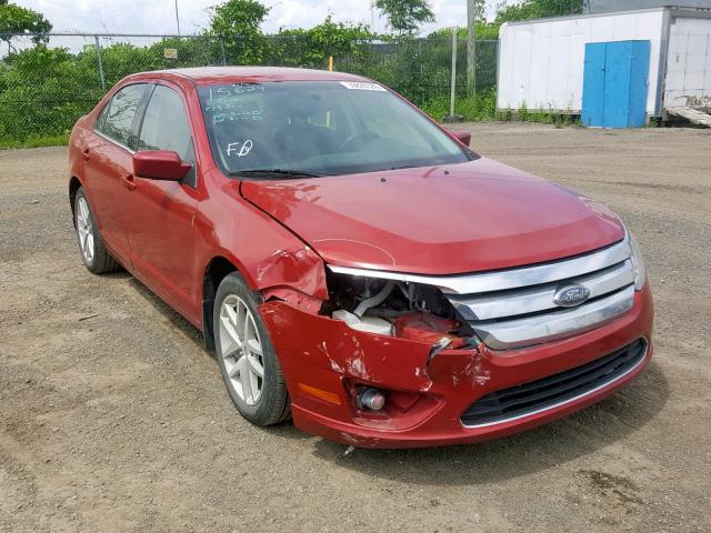 3FAHP0JA2AR174262 - 2010 FORD FUSION SEL RED photo 1