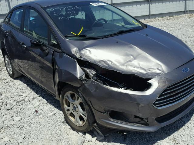 3FADP4BJ6EM162574 - 2014 FORD FIESTA SE GRAY photo 9