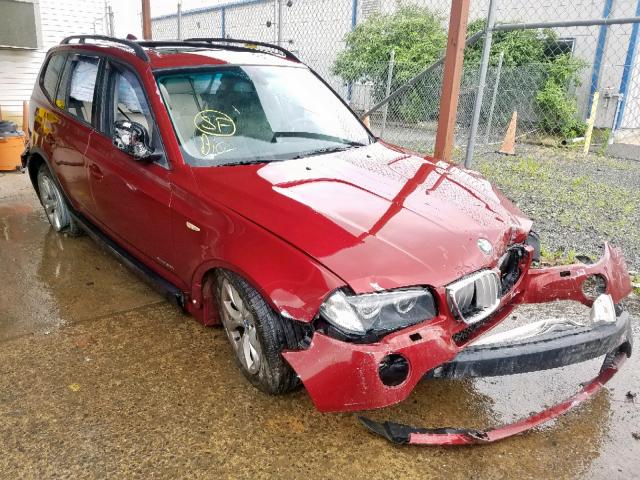 WBXPC9C41AWJ32436 - 2010 BMW X3 XDRIVE3 RED photo 1