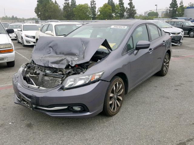 2HGFB2F92FH526111 - 2015 HONDA CIVIC EXL CHARCOAL photo 2