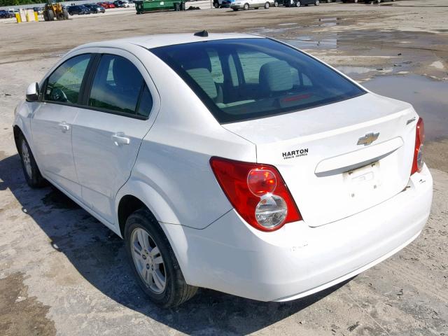 1G1JA5SH0C4188428 - 2012 CHEVROLET SONIC LS WHITE photo 3