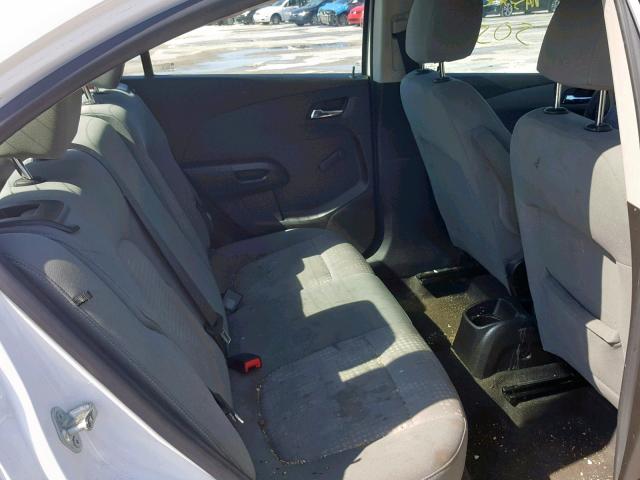 1G1JA5SH0C4188428 - 2012 CHEVROLET SONIC LS WHITE photo 6