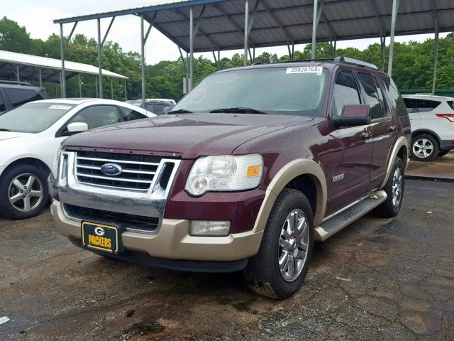 1FMEU74876UA06880 - 2006 FORD EXPLORER E BURGUNDY photo 2