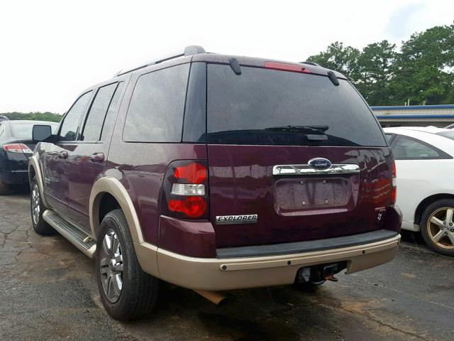 1FMEU74876UA06880 - 2006 FORD EXPLORER E BURGUNDY photo 3