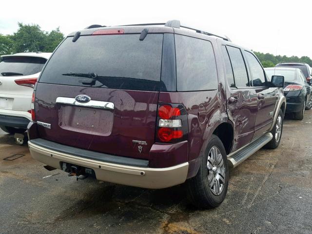 1FMEU74876UA06880 - 2006 FORD EXPLORER E BURGUNDY photo 4