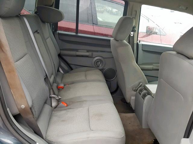 1J8HG48K37C654097 - 2007 JEEP COMMANDER GRAY photo 6