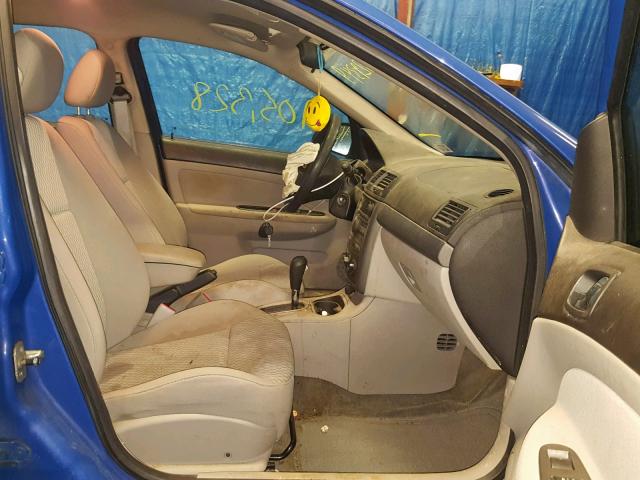 1G1AL58F487132885 - 2008 CHEVROLET COBALT LT BLUE photo 5