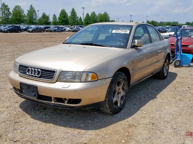 WAUEA88D2VA102875 - 1997 AUDI A4 2.8 QUA YELLOW photo 2