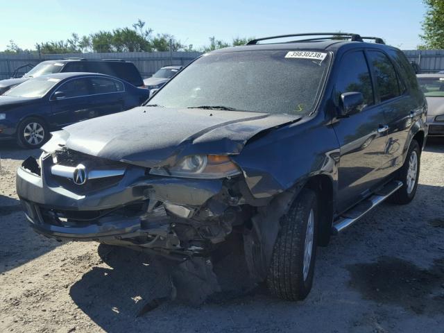 2HNYD18615H515088 - 2005 ACURA MDX TOURIN GRAY photo 2