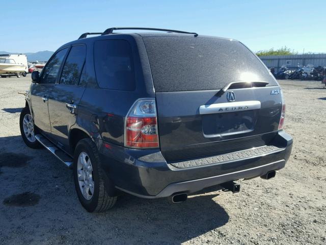 2HNYD18615H515088 - 2005 ACURA MDX TOURIN GRAY photo 3