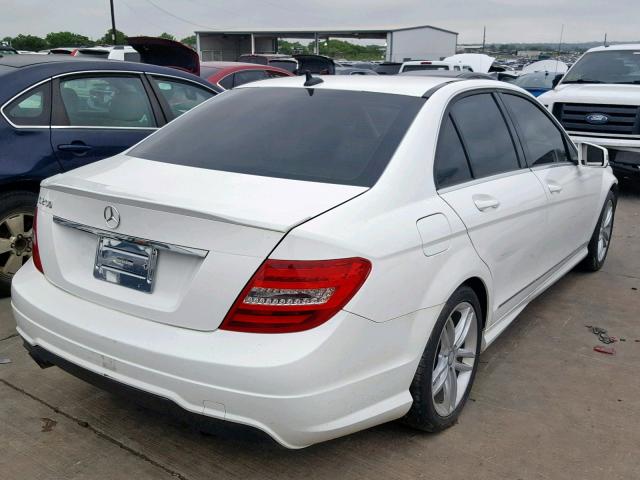 WDDGF4HBXEG216680 - 2014 MERCEDES-BENZ C 250 WHITE photo 4