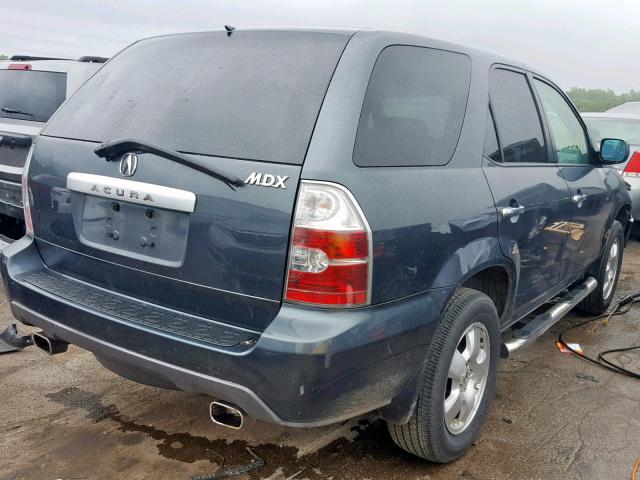 2HNYD18275H515948 - 2005 ACURA MDX GRAY photo 4