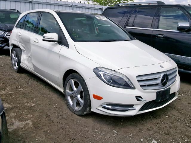 WDDMH4EB6EJ252693 - 2014 MERCEDES-BENZ B250 WHITE photo 1