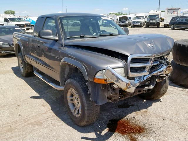 1D7HG42N63S280617 - 2003 DODGE DAKOTA SLT GRAY photo 1