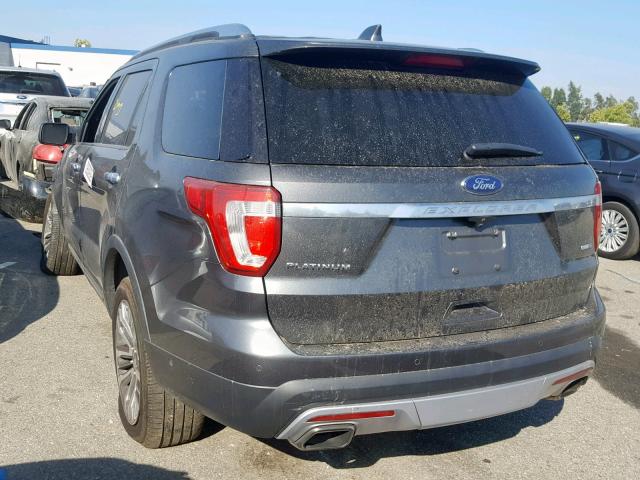 1FM5K8HT0GGC72428 - 2016 FORD EXPLORER P BLACK photo 3