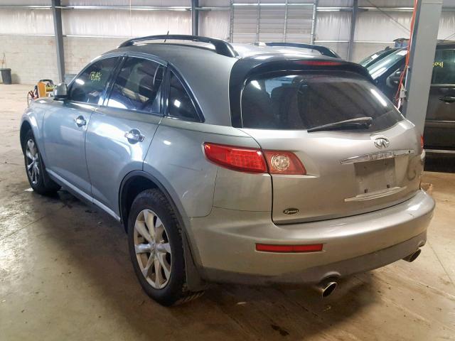 JNRAS08W66X204308 - 2006 INFINITI FX35 GRAY photo 3