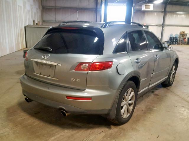 JNRAS08W66X204308 - 2006 INFINITI FX35 GRAY photo 4