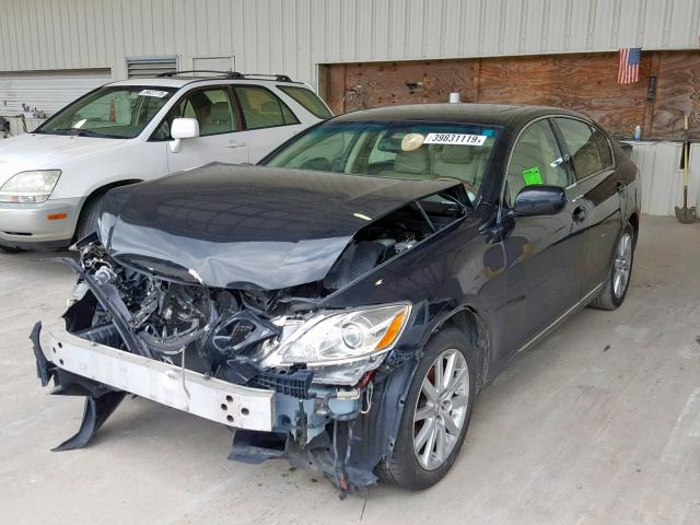 JTHCH96S760014066 - 2006 LEXUS GS 300 BLACK photo 2