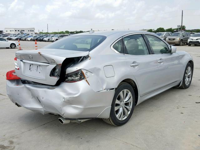 JN1BY1APXDM510439 - 2013 INFINITI M37 SILVER photo 4