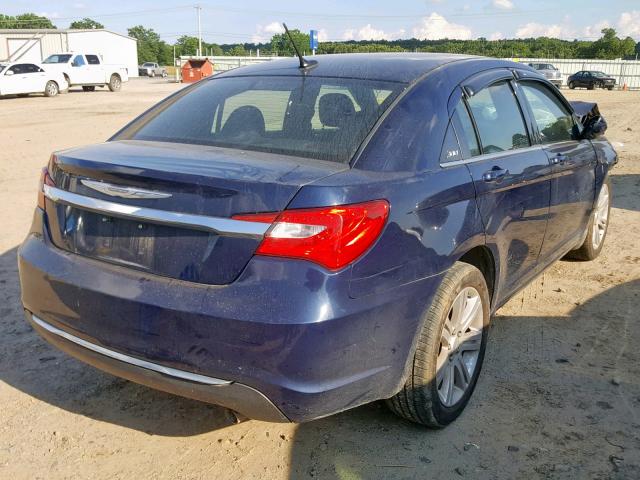 1C3CCBBB9DN764635 - 2013 CHRYSLER 200 TOURIN BLUE photo 4