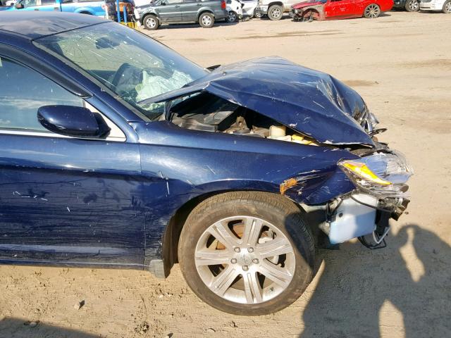 1C3CCBBB9DN764635 - 2013 CHRYSLER 200 TOURIN BLUE photo 9