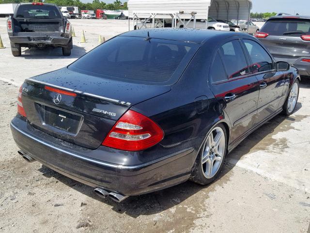 WDBUF76J63A392990 - 2003 MERCEDES-BENZ E 55 AMG BLACK photo 4