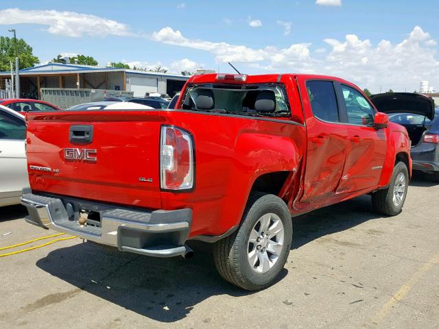 1GTG5CEN2J1208432 - 2018 GMC CANYON SLE RED photo 4