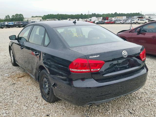 1VWAH7A35DC150847 - 2013 VOLKSWAGEN PASSAT S BLACK photo 3