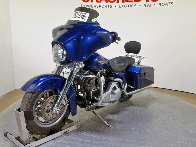 1HD1KBW156Y616523 - 2006 HARLEY-DAVIDSON FLHXI BLUE photo 4