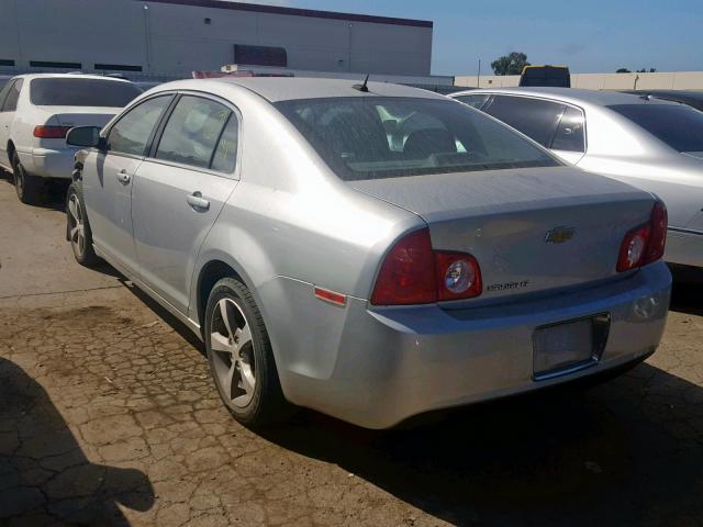 1G1ZC5E17BF379326 - 2011 CHEVROLET MALIBU 1LT SILVER photo 3