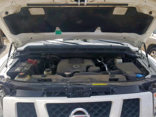 5N1BA0ND6AN610602 - 2010 NISSAN ARMADA SE WHITE photo 7