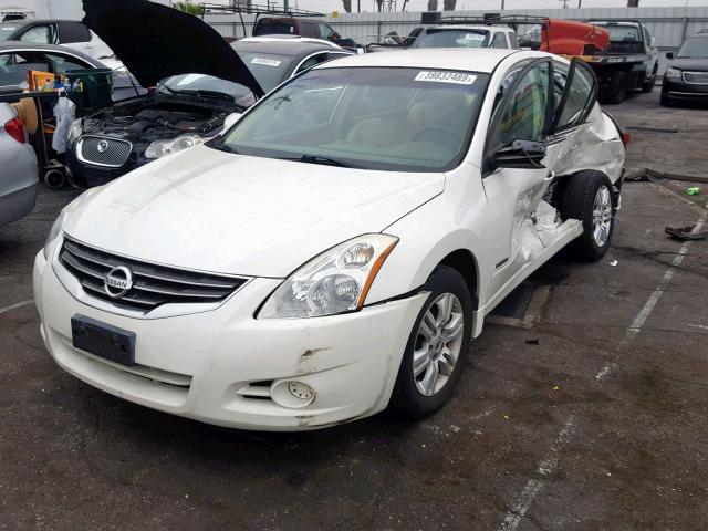 1N4CL2AP5AC107806 - 2010 NISSAN ALTIMA HYB WHITE photo 2