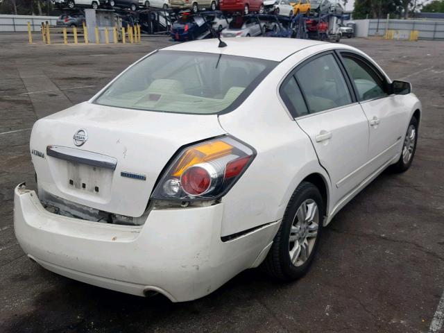 1N4CL2AP5AC107806 - 2010 NISSAN ALTIMA HYB WHITE photo 4