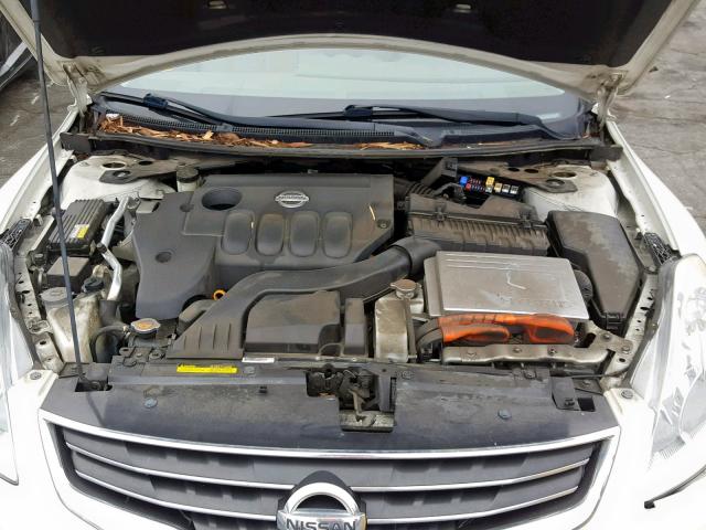 1N4CL2AP5AC107806 - 2010 NISSAN ALTIMA HYB WHITE photo 7