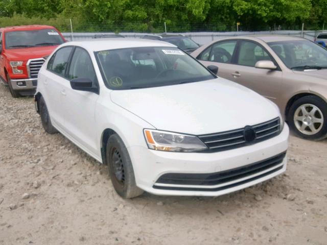 3VW2K7AJ9FM354010 - 2015 VOLKSWAGEN JETTA BASE WHITE photo 1