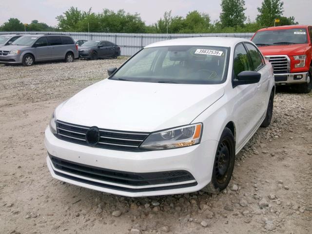 3VW2K7AJ9FM354010 - 2015 VOLKSWAGEN JETTA BASE WHITE photo 2